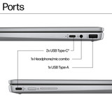 HP Chromebook x360 14b-cd0000na Intel® Core™ i3 i3-N305 35.6 cm (14") Touchscreen Full HD 8 GB LPDDR5-SDRAM 256 GB eUFS Wi-Fi 6 (802.11ax) ChromeOS Silver - A20JDEA