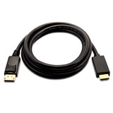 V7 Black Video Cable DisplayPort Male to HDMI Male 3m 10ft - V7DP2HD-03M-BLK