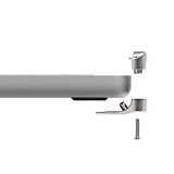 Compulocks Ledge Lock Adapter for MacBook Pro 16" M1, M2 & M3 with Keyed Cable Lock Silver - MBPR16LDG02KL Compulocks Ledge Lock Adapter for MacBook Pro 16" M1, M2 & M3 with Keyed Cable Lock Silver - MBPR16LDG02KL
