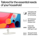 HP 22 -dg0006na Intel® Celeron® N100 54.5 cm (21.4") 1920 x 1080 pixels All-in-One PC 8 GB DDR5-SDRAM 256 GB SSD Windows 11 Home Wi-Fi 6 (802.11ax) White - A23WPEA