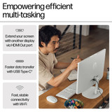 HP 22 -dg0006na Intel® Celeron® N100 54.5 cm (21.4") 1920 x 1080 pixels All-in-One PC 8 GB DDR5-SDRAM 256 GB SSD Windows 11 Home Wi-Fi 6 (802.11ax) White - A23WPEA