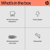 HP 24-cr0035na AMD Ryzen™ 5 7520U 60.5 cm (23.8") 1920 x 1080 pixels All-in-One PC 8 GB LPDDR5-SDRAM 512 GB SSD Windows 11 Home Wi-Fi 6 (802.11ax) White - A1XM2EA