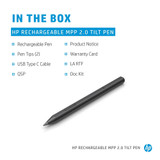 HP Rechargeable MPP 2.0 Tilt Pen (Black) - 3J122AA