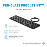 HP Wired Desktop 320K Keyboard - 9SR37AA