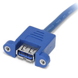 StarTech.com 2 Port Panel Mount USB 3.0 Cable - USB A to Motherboard Header Cable F/F - USB3SPNLAFHD