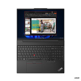 Lenovo ThinkPad E16 Laptop 40.6 cm (16") WUXGA AMD Ryzen™ 5 7530U 8 GB DDR4-SDRAM 256 GB SSD Wi-Fi 6 (802.11ax) Windows 11 Pro Black - 21JT0009UK