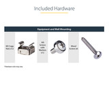 StarTech.com 3U 19” Wall Mount Vertical Rack Bracket, Wall Mount Patch Panel Bracket for Data/AV/IT/Computer Equipment, 3U Rack for Cabinet or Server Room, Supports 150lb (68kg) Capacity - RK319WALLV