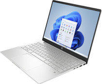 HP Pavilion Plus 14-eh1000na Laptop 35.6 cm (14") 2.8K Intel® Core™ i7 i7-1355U 16 GB DDR4-SDRAM 512 GB SSD NVIDIA GeForce RTX 2050 Wi-Fi 6E (802.11ax) Windows 11 Home Silver - 800N9EA