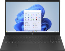 HP 15-fd0023na Laptop 39.6 cm (15.6") HD Intel® N N200 4 GB DDR4-SDRAM 128 GB Flash Wi-Fi 6E (802.11ax) Windows 11 Home in S mode Black - 84T86EA