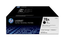 HP 78A 2-pack Black Original LaserJet Toner Cartridges - CE278AD