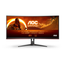 AOC G2 CU34G2XE/BK computer monitor 86.4 cm (34") 3440 x 1440 pixels Black, Red - CU34G2XE/BK