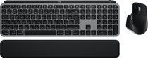 Logitech MX Keys S Combo for Mac keyboard Mouse included Home/Office RF Wireless + Bluetooth QWERTY UK English Aluminium, Black - 920-012844