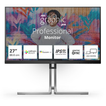 AOC Q27U3CV computer monitor 68.6 cm (27") 2560 x 1440 pixels 4K Ultra HD LCD Black - Q27U3CV