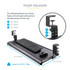StarTech.com Under-Desk Keyboard Tray, Clamp-on Ergonomic Keyboard Holder, Up to 12kg (26.5lb), Sliding Keyboard and Mouse Drawer with C-Clamps, Height Adjustable Keyboard Tray (3.9/4.7/5.5 in) - KEYBOARD-TRAY-CLAMP1