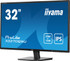 iiyama ProLite X3270QSU-B1 computer monitor 81.3 cm (32") 2560 x 1440 pixels Wide Quad HD LED Black - X3270QSU-B1