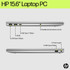 HP 15-fd0052na Intel® N N100 Laptop 39.6 cm (15.6") Full HD 8 GB DDR4-SDRAM 128 GB eUFS Wi-Fi 6 (802.11ax) Windows 11 Home in S mode Silver - A2SB0EA