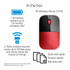HP Z3700 Red Wireless Mouse - V0L82AA