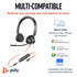 POLY Blackwire 3325 Stereo Microsoft Teams Certified USB-C Headset +3.5mm Plug +USB-C/A Adapter - 8X222AA
