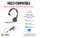 POLY Blackwire 3315 Monaural Microsoft Teams Certified USB-C Headset +3.5mm Plug +USB-C/A Adapter - 8X218AA