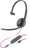 POLY Blackwire C3215 Monaural Headset +Carry Case (Bulk) - 80S05A6