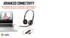 POLY Blackwire 3220 Stereo USB-C Black Headset +USB-C/A Adapter (Bulk) - 8X2J9A6