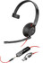 POLY Blackwire 5210 Monaural USB-C Headset +3.5mm Plug +USB-C/A Adapter - 8X230AA