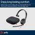 POLY Blackwire 5210 Monaural USB-C Headset +3.5mm Plug +USB-C/A Adapter - 8X230AA