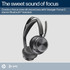POLY Voyager Focus 2 Microsoft Teams Certified USB-C-C Headset +USB-C/A Adapter +Charging Stand - 9T9J6AA