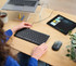 Trust Lyra keyboard Office USB + RF Wireless + Bluetooth QWERTY UK English Black - 24711