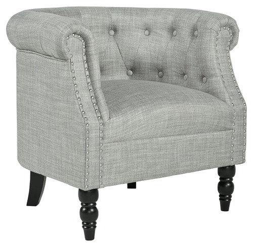 Deaza Light Gray Accent Chair