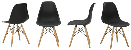 Jaspeni Black Dining Room Side Chair (Set of 4)