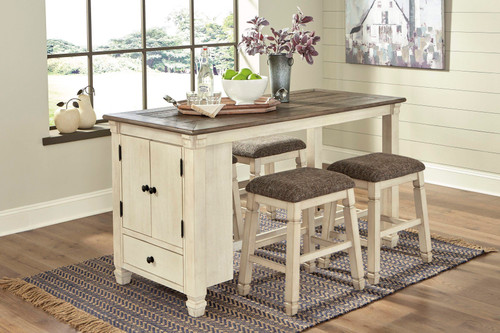 Bolanburg Beige 5 Pc. Counter Table, 4 Stools