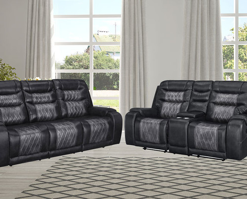 Outlaw Midnight Sofa and Loveseat Set
