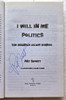 Pat Shortt / I Will in Me Politics : The Maurice Hickey Diaries (Signed by the Author) (Paperback)