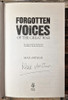 Max Arthur / Forgotten Voices of the Great War (Signed by the Author) (Hardback)