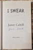 Janet Cahill / I Swear (Signed by the Author) (Large Paperback)