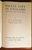 1920 Social Life in England by H.R. Wilton Hall