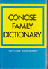 Brown Watson / Concise Family Dictionary (Hardback)
