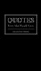 Nick Mamatas / Quotes Every Man Should Know (Hardback)