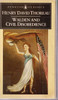 Henry David Thoreau / Walden and civil disobedience (Vintage Paperback)