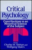 Charles W. Tolman / Critical Psychology (Hardback)