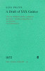 Ezra Pound / The Cantos Draft of Xxx Cantos (Hardback)