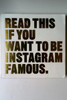 Henry Carroll / Read This If You Want to Be Instagram Famous (Large Paperback)