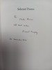 Richard Murphy - Selected Poems - PB - 1979 - SIGNED