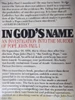 David A. Yallop / In God's Name