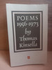 Thomas Kinsella - Poems 1956-1973- SIGNED - Dolmen Press PB - 1980
