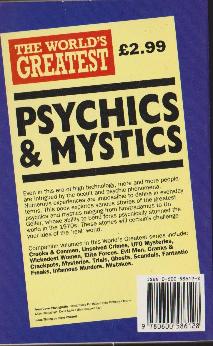 The Worlds Greatest Psychics Mystics Thebookshop Ie