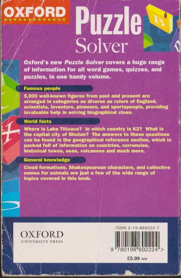 Oxford Puzzle Solver