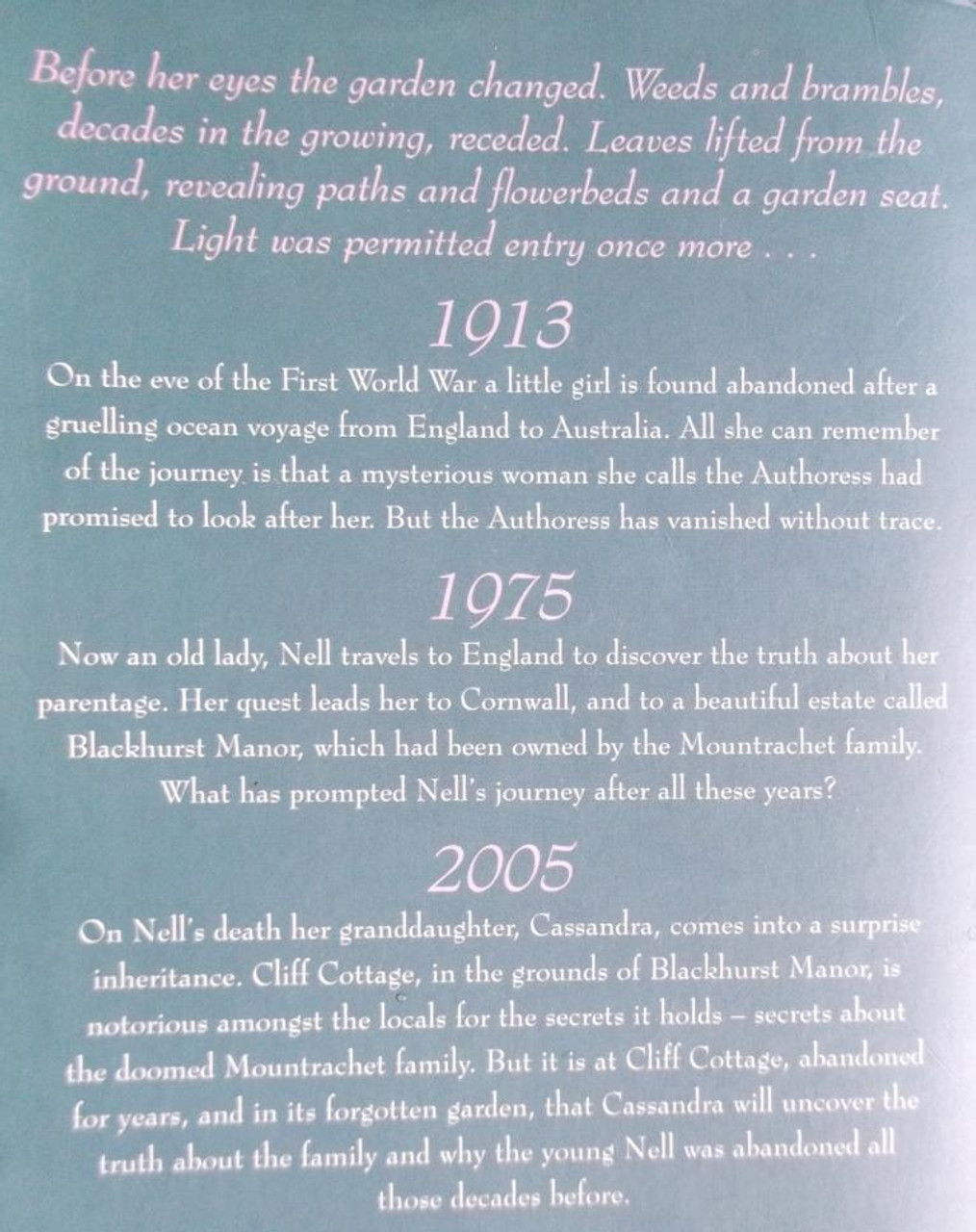 Kate Morton / The Forgotten Garden