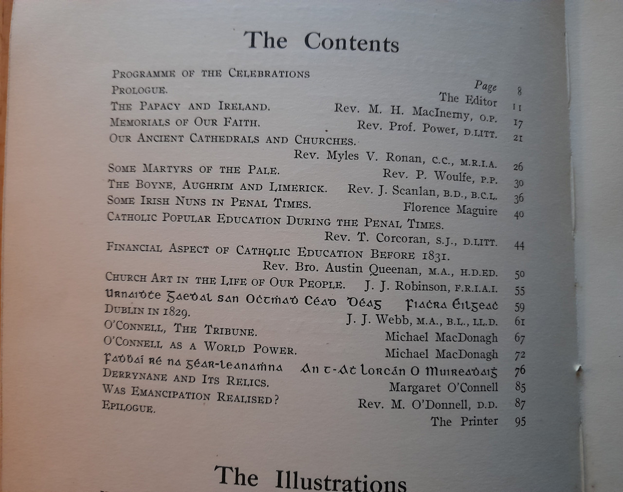 Ronan, Myles V ( Editor) - Catholic Emancipation Centenary Record - PB - 1929